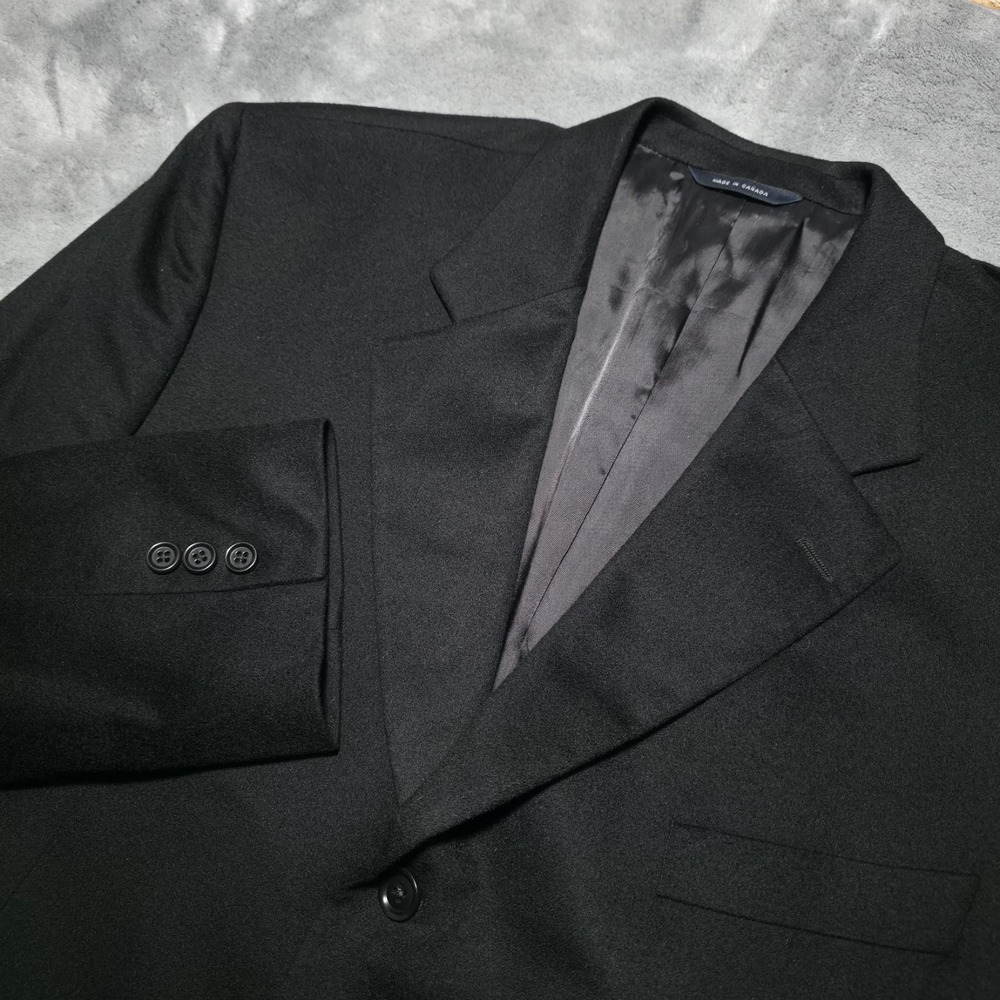Brooks Brothers Blazer Black Pure Cashmere Loro Piana Sport Coat 44R Jacket